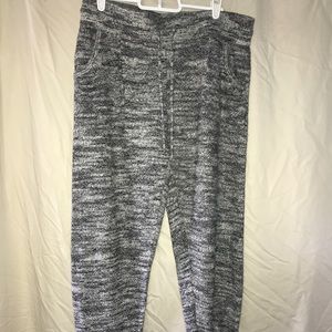 Gray knitted joggers